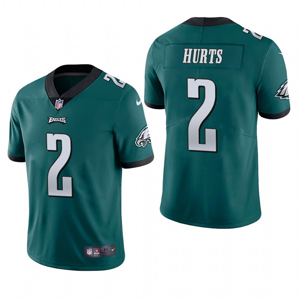 Youth Philadelphia Eagles #2 Jalen Hurts Green Vapor Untouchable Limited Stitched NFL Jersey